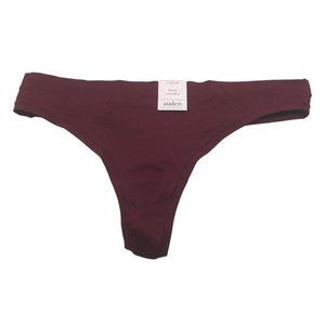 Auden Women's Size Large 12-14 Comfort Thong Berry Red New With Tags